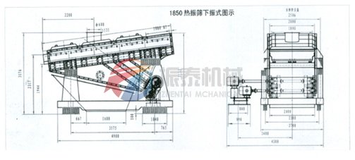 熱礦篩外形簡(jiǎn)圖